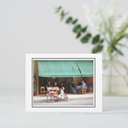 Het dorp taverna briefkaart (Staand voorkant)