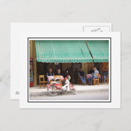 Het dorp taverna briefkaart (Voorkant / Achterkant)