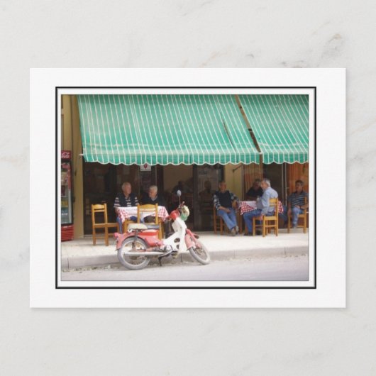 Het dorp taverna briefkaart (Voorkant)