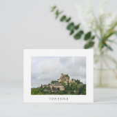 Het dorp Turenne in Frankrijk Briefkaart (Staand voorkant)