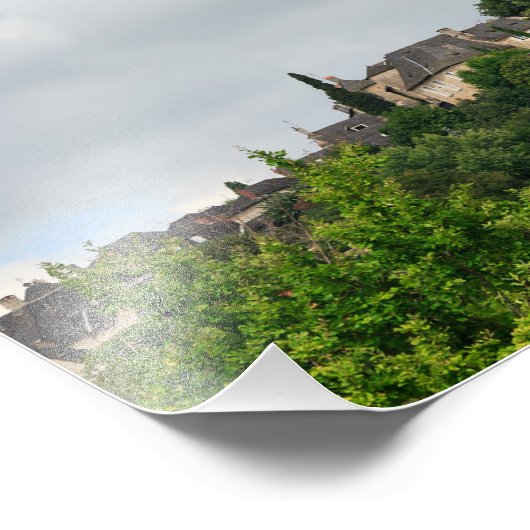 Het dorp Turenne in Frankrijk Foto Afdruk (Hoek)