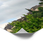 Het dorp Turenne in Frankrijk Poster (Hoek)