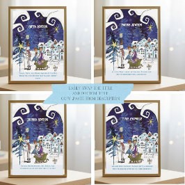 Het Dorp Universele Teken Blauw TEMPLATE Kaart