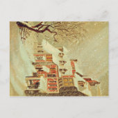 Het Dorp van de winter Briefkaart (Voorkant)