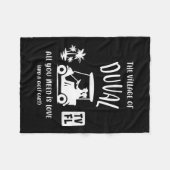 Het dorp van Duval TV FL Golf Cart Design Fleece Deken (Voorkant (Horizontaal))
