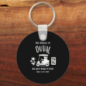 Het dorp van Duval TV FL Golf Cart Design Sleutelhanger (Voorkant)