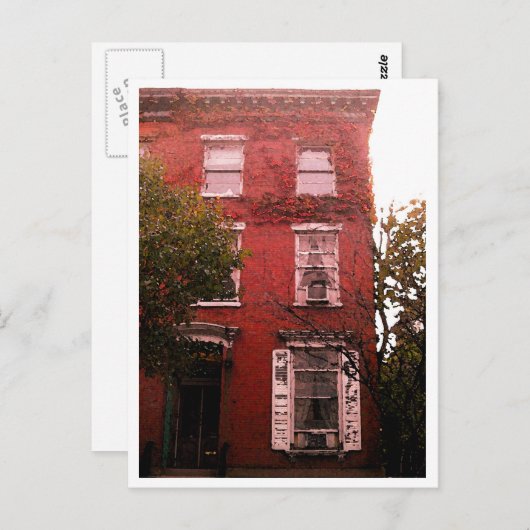 Het Dorp van het westen - Manhattan Briefkaart (Voorkant / Achterkant)