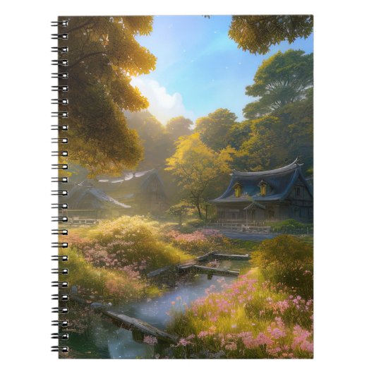 Het dorp Verborgen in de Bossen Notitieboek (Voorkant)