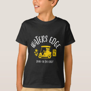 Het dorp Waters Edge Tv Fl golfkar ontwerp  T-shirt