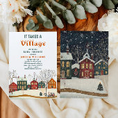 Het Dorp Winter Baby Borrel Kaart
