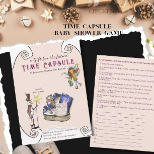 Het Dorp Winter Baby Shower Tijd Capsule Kaart