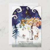 Het Dorp Winter Baby Voorspellingsspel Kaart (Achterkant)