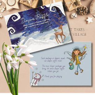 Het Dorp Winter Fee Baby Ruffle Kaart