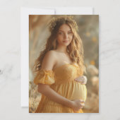 Het Dorp Winter Foto Baby Shower  Kaart (Achterkant)