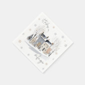Het Dorp Winter Papieren Servetten (Hoek)