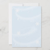 Het Dorp Winterstad Baby Shower Kaart (Achterkant)