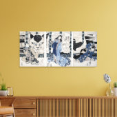 Het dorp Yatsuhashi bij Okasaki Canvas Afdruk (Insitu (Woonkamer))