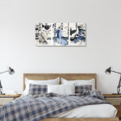 Het dorp Yatsuhashi bij Okasaki Canvas Afdruk (Insitu (Slaapkamer))