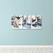Het dorp Yatsuhashi bij Okasaki Canvas Afdruk (Insitu (Houten vloer))