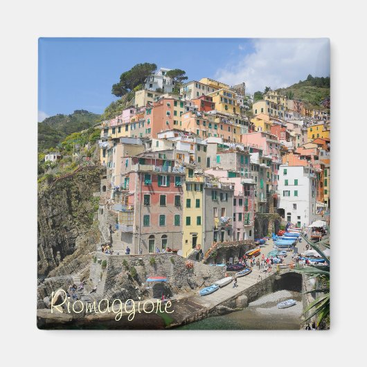 Het dorpje Riomaggiore in Cinque Terre, Italië Magneet (Voorkant)