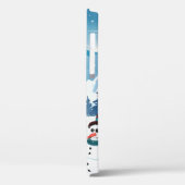 Het dorpswinterlandschap met sneeuw bedekt Case-Mate iPhone case (Achterkant / Links)