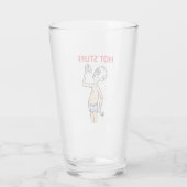 Het dorstige man glas (Achterkant)