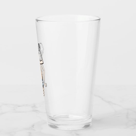 Het dorstige man glas (Links)
