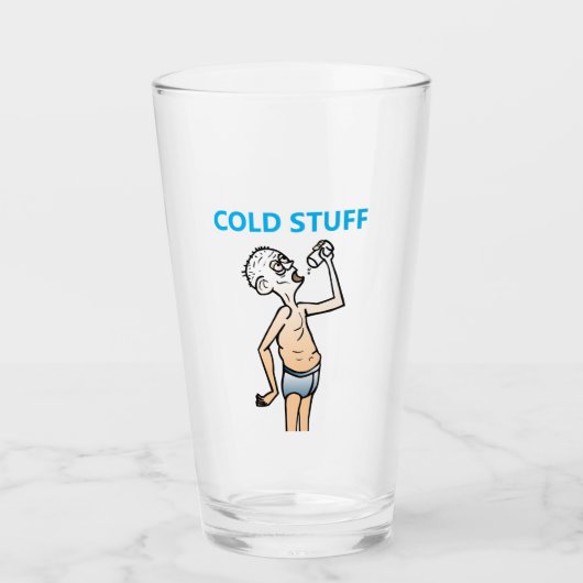 Het dorstige man glas (Voorkant)
