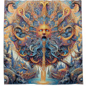 Het douchegordijn van de zonnegod (Voorkant)