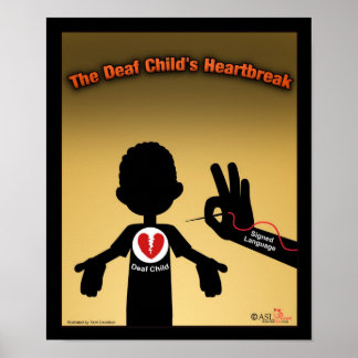 Het dove kind's hart poster
