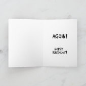 Het draaien 59 opnieuw Verjaardagsgroet Kaart (Binnen)