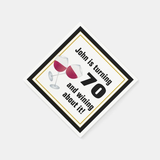 Het draaien 70 & het winnen over servetten (Hoek)