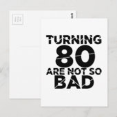 Het draaien 80 zijn niet zo slechte Design van de  Briefkaart (Voorkant / Achterkant)