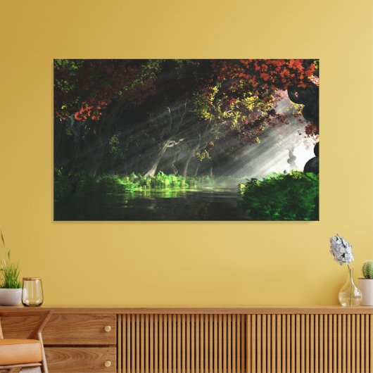 Het draaien canvas afdruk (Insitu (Woonkamer))