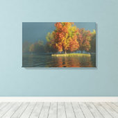 Het draaien canvas afdruk (Insitu (Houten vloer))