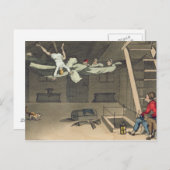 Het draaien in - en weer uit bord van 'The Advent' Briefkaart (Voorkant / Achterkant)