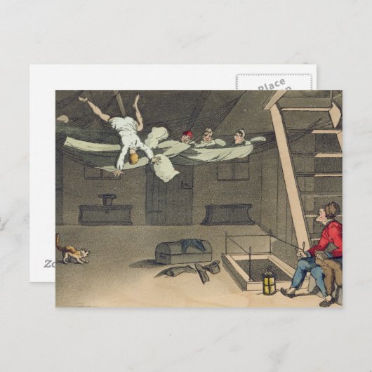 Het draaien in - en weer uit bord van 'The Advent' Briefkaart (Voorkant / Achterkant)