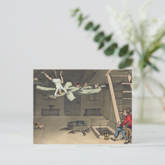 Het draaien in - en weer uit bord van 'The Advent' Briefkaart (Staand voorkant)