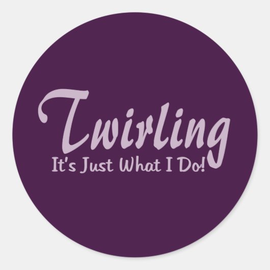 Het draaien is wat ik doe ronde sticker (Voorkant)