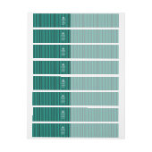 Het draaien Stripes houdt CALM EN Uw Creatieve Tek Adreslabel Wikkel (Vel)