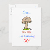 Het draaien van 30 Goedkope Grappige Milestone Ver Uitnodiging Briefkaart (Voorkant / Achterkant)