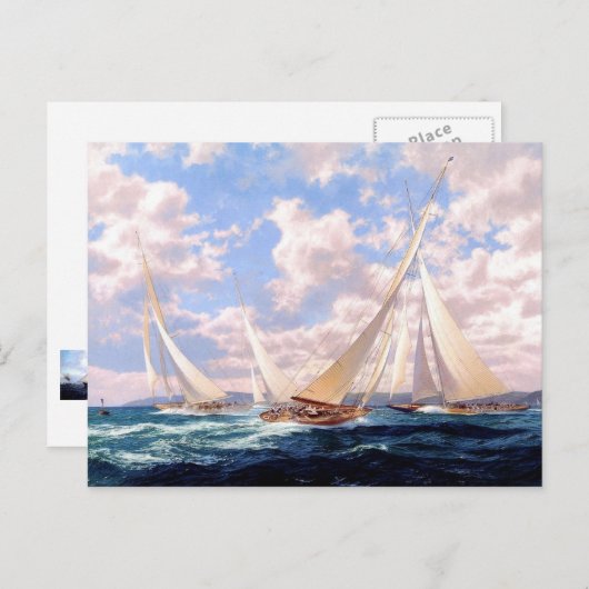 Het draaien van de boei briefkaart (Voorkant / Achterkant)