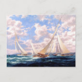 Het draaien van de boei briefkaart (Voorkant)