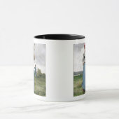 Het draaien van de Hay (olie op canvas) Mok (Midden)