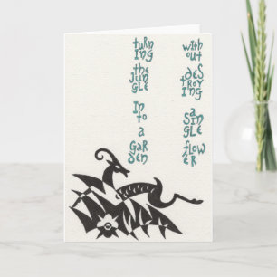 Het draaien van het Oerwoud Notecard Kaart