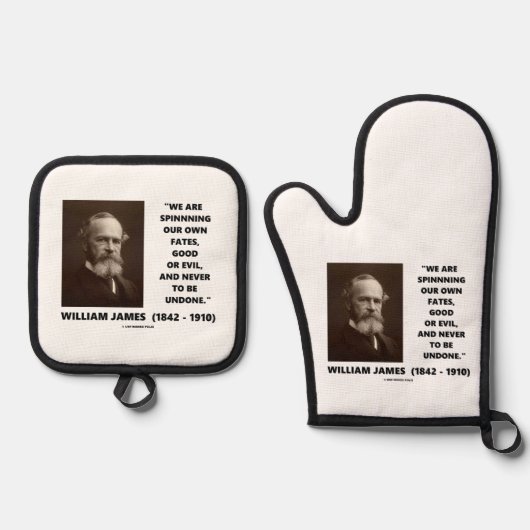 Het draaien van onze eigen Fates Good of Evil Jame Ovenwant & Pannenlap Set (Voorkant)