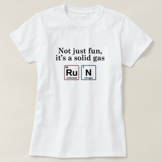 Het draaien van vaste gaselementen t-shirt (Design voorkant)