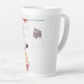 Het draait allemaal om boeken latte mok (Rechterhoek)