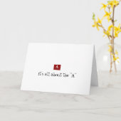 Het draait allemaal om de "A" Kaart (Gele Bloem)