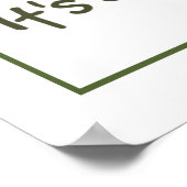 Het draait allemaal om de Bass Fun Vist Quote Poster (Hoek)